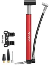 ACACIA Mini Bike Pump Fits Schrader and Presta Valve with Mounting Bracket 130 P