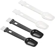 uxcell Coffee Espresso Brush 4 Pack 2 in 1 Coffee Grinder Cleaning Brush with Spoon