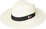 [Patriia] French Flag Hat, Fully Handmade, Men's Hat, Women's Hat, Wide Rim - Off-White, 61