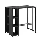Gardeon Outdoor Bar Table Wicker Dining Bistro Glass Desk Steel Patio Furniture