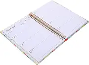 VILLFUL Desk Calendar with Memo Pages Decorative Planner Calendar for Home Office and School Sturdy Stand Design Prints and Practical Note Space