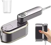 Portable Clothes Steamer with LCD Screen, 1200W Handheld Steam Iron with 150ML Water Tank and 3 Steam Levels, 10S Fast Heat-up Electric Wrinkle Remover for All Fabrics, Home, Travel and Office