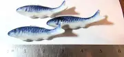 4 Blue And White Chopsticks Rest Holder Ceramic Fish