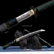 High Quality Carbon Steel Japanese Tanto Mini Sword With Bohi Blade Full Tang.