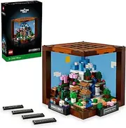 LEGO® Minecraft® The Crafting Table 21265 Brick-Built Video-Game Buildable Set with Figures, Mobs and Biomes, 15-Year Anniversary Model, Build-and-Display Toy Idea for Adults