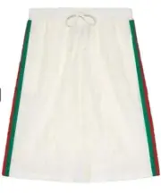 NWT GUCCI SIDE STRIPE ELASTIC WAIST SHORTS SIZE XS