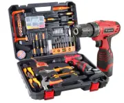 Tool Set with Drill, 108Pcs Cordless Drill Household Power Tools Set with 16.8V