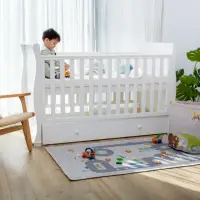 在飛比找momo購物網優惠-【Man & Kids 寵小孩生活家居】茉莉嬰兒成長床(成長
