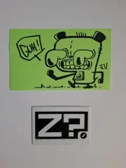 Jhonen Vasquez Original Art - SIGNED - Sketch of Gir from Invader Zim