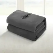 Giselle Heated Electric Car Blanket Throw Rug Grey