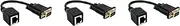 Mellisso 3X VGA to RJ45 Adapter Network Cable to VGA Network Cable Connector Monitor to Network Cable Connector VGA Extender