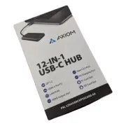 Axiom 12N1CHD90W-AX AXIOM USB-C MULTIPORT HUB W/ 90W ADAPTER