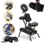Aluminium Portable Beauty Massage Foldable Chair Table Tattoo Waxing BLACK