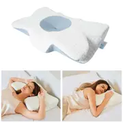 Memory Foam Cervical Pillow, Contour Pillow, Pain Relef, Ergonomic Pillow for Side, Back & Stomach Sleepers