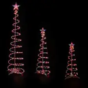 Northlight 3 Spiral Christmas Trees Star Tree Topper 3, 4, 6ft Multi Lights