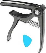 Acoustic Guitar Capo | Acoustic Ukulele String Tuning Clamp with Pick,Electric Guitar String Tuner Parts for Banjo, Ukulele, and Other Musical Instrument