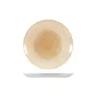 12x Round Coupe Plate 217mm Orange Churchill Raku Crockery Restaurant