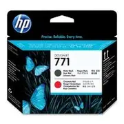 Hewlett Packard 771 MATTE BLACK & CHROMATIC RED DESIGNJET PRINTHEAD