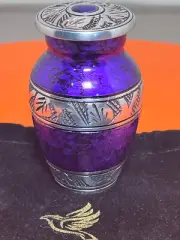 SOLACE FOREVER-SMALL PURPLE URN-3 INCH TALL NEW