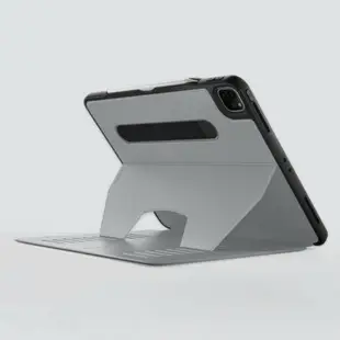 ZUGU case 可磁吸軍規 2018 iPad Pro 11吋 1代 皮革平板保護殼, 極致灰