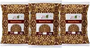 90's MILL Roasted Bengal gram chhana Bhuna chana channa gram Roasted garbanzo | Roasted Bhuna Chickpea, Bengalgram Not Fried Ready to eat Chana Snack Rich in Vitamins and Minerals-250 * 3Pack
