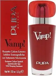 [Pupa] Milano Vamp! Extreme Colour Lipstick with Plumping Treatment - 101 Warm Nude For Women 0.123 oz Lipstick