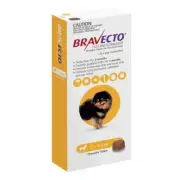 Bravecto Single Chew Dog 2-4.5kg Yellow Chewable Oral Flea Tick Mite Treatment