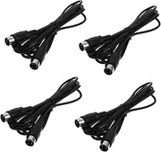 KONTONTY 4pcs Midi Instrument Cable Male to Male Pin Musical Line Material for Professional Music Editing for Keyboards Synthesizers Electronic Drums