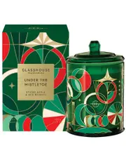 Glasshouse Fragrances Under The Mistletoe 380G Candle