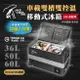 【艾比酷】雙槽雙溫控車用冰箱 LG-D36 D50 D60 黑色 冷藏冷凍 LG壓縮機 溫控冰箱 行動冰箱 悠遊戶外