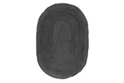 Phoenix Grey Oval Jute Rug