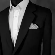 NEW - Polka Dots 100% Cotton Pre-Folded Pocket Square Handkerchief Insert