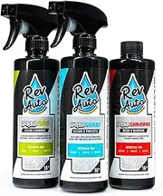 Rev Auto Vinyl Wrap Cleaner Kit – 3-Item Set Includes Wrap Detailer, Shampoo & Light Stain Remover | Made for Gloss, Satin, Matte, Chrome & More
