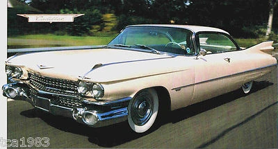1959 CADILLAC SERIES 62/DEVILLE SPEC SHEET/Brochure