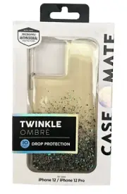 Case-Mate Twinkle Ombre Case for iPhone 12 and 12 Pro 6.1" Black Multi