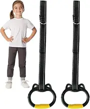 Gymnastics Rings for Pull Up Bar Kids,Children Trapeze Bar Rings - Gymnastic Rings Home Fitness Equipment Pull-up Bar for Height Increase