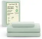 100% Organic Cotton Twin Bed Sheet Set, 3 Pc Twin Size Bed Sheets, Soft & Breath