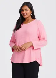 [TS] Taking Shape Natural Muse Texture Top Size 28 in Watermelon - Plus Size Women's Clothing Watermelon