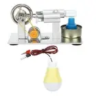 Mini Steam Stirling Engine Motor Model Heat Steam Experimental Education Toy Kit