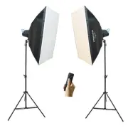 Spectrum LumiLite 60 COB 60W LED Light with Softbox (Bowens Mount) - Twin Kit...