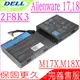 DELL 電池-戴爾 2F8K3, 0G33TT, 0KJ2PX, Alienware 17電池, 18電池, 17X, 18X,M17X R5, M18X R3