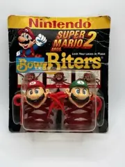 Vintage 1991 Nintendo Super Mario Bros. 2 Shoelace Bow Biters –NEW-SEALED-Retro
