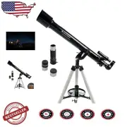 PowerSeeker 60AZ Beginners Telescope - Lightweight with Dual Eyepieces & Barlow