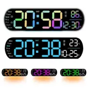 35CM Large LED Digital Wall Clock with Atmosphere Light and Multiple Functions