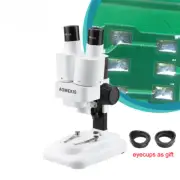 Stereo Microscope Binocular with LED for PCB Soldering Tool Mobile Phone Repair