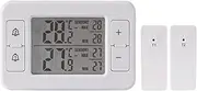 Wireless Refrigerator Temperature Measure Tool,Double Sensor Digital Freezer Temperature Monitor | Measure Instrument for Kitchen Dorm Outdoor Indoor