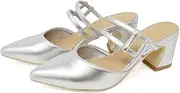 Liberty Doll(リバティー ドール) 1178 Women's Mule Sandals, Pumps, Pointed Toe, Double Line