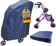 FabaCare Buggy Cover, Dust Cover, Buggy Protection, Protective Cover for Pram, Cover, Lead Strap for Secure Grip, Dark Blue, Polyester, Easy to Clean
