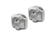 SW-Motech Bar riser for Ø 22 mm handlebar - H=20 mm. Silver.