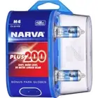 Narva Plus 200 Halogen Performance Globe H4 P43T 12V 60/55W (2Pk) 48392BL2
